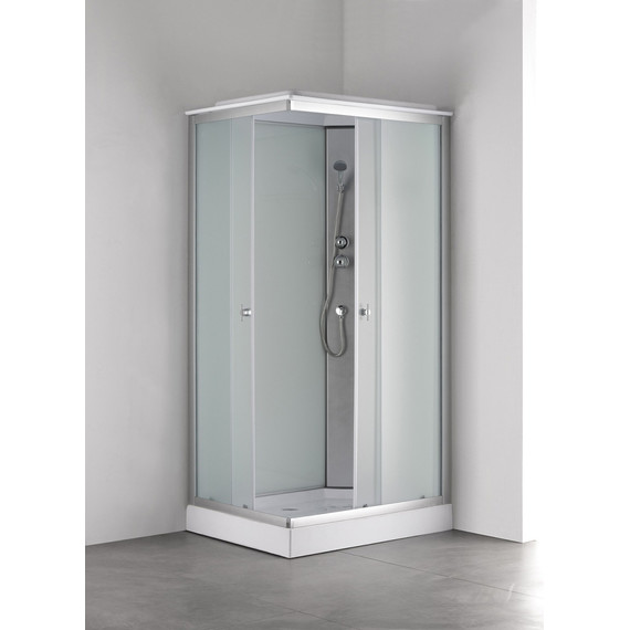 Душевая кабина Loranto 100х80 см CS-5180-13R F, сатин/матовое фото 2