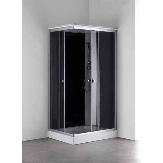 Душевая кабина Loranto 100х80 см CS-5180-13R G, сатин/матовое фото 2