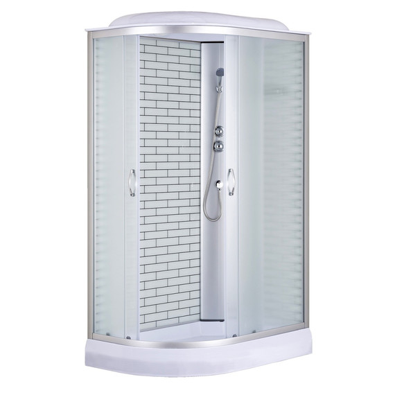 Душевая кабина Loranto 120x80 см CS-66120-13R FW 120, хром/матовое фото 