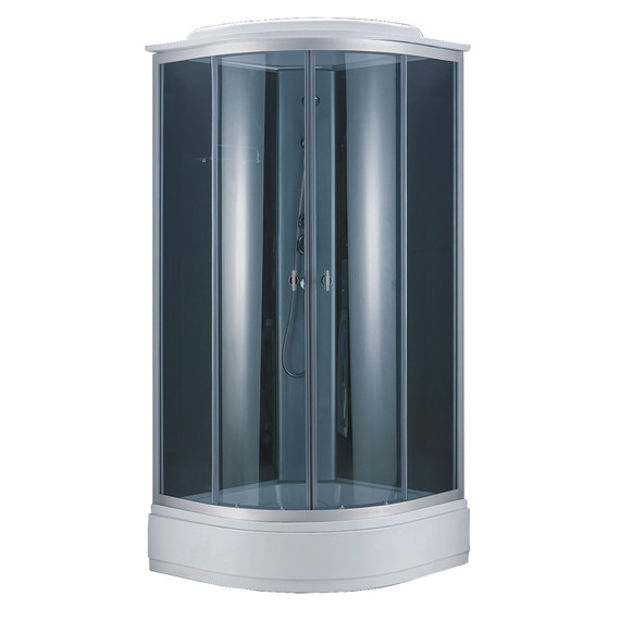 Душевая кабина Loranto 98x98 см CS-881EA26TM/B-100, хром/тонированное фото 