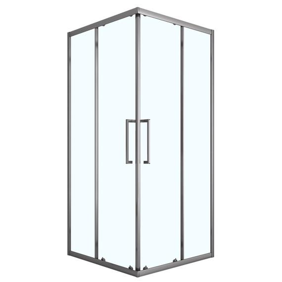 Душевое ограждение Loranto 100x100 см CS-AB01GG-100, серый матовый/прозрачное фото 