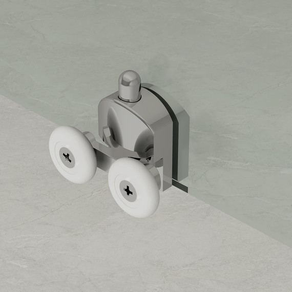 Душевое ограждение Loranto 90x90 см CS-AB01S-90, сатин/прозрачное фото 5