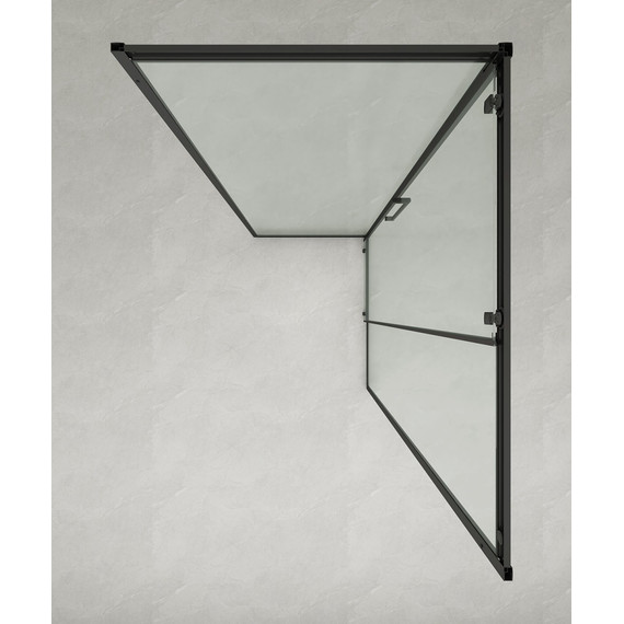 Душевое ограждение Loranto 120x80 см CS-AB02GG-128, серый матовый/прозрачное фото 5