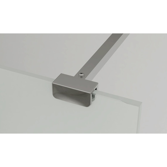 Душевая перегородка Loranto Walk-in 120 см CS-W04B-120 (стекло 8 мм) чёрный матовый/прозрачное фото 3