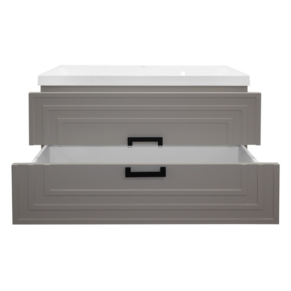 Тумба подвесная с раковиной Azario ARMARIO 100 см CS00096973, кашемир фото 5