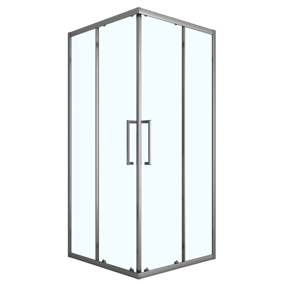 Душевое ограждение Loranto 100x100 см CS-AB01GG-100, серый матовый/прозрачное фото 