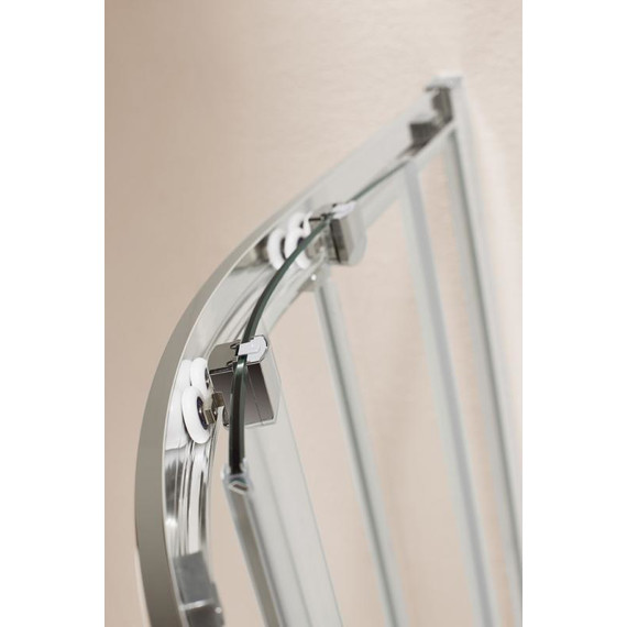 Душевое ограждение Cezares Eco R-2 80х80, хром/прозрачное - 4 Душевое ограждение Cezares Eco R-2 80х80, хром/прозрачное фото 4