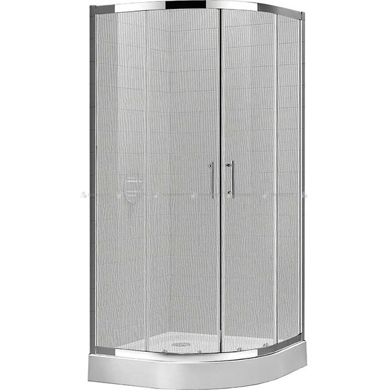 Душевое ограждение Cezares Eco R-2 90х90, хром/матовое фото 