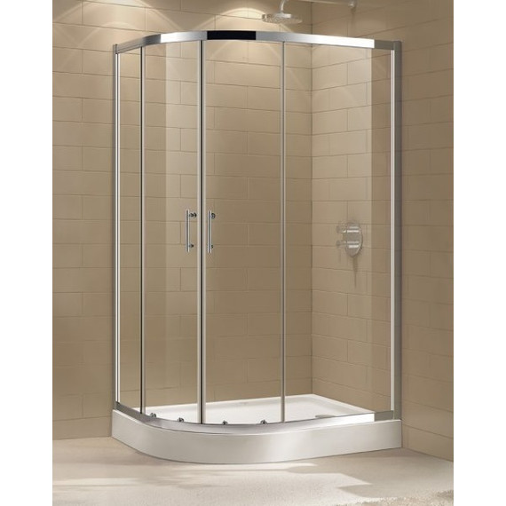 Душевое ограждение Cezares Eco RH-2 120х90, хром/прозрачное фото 