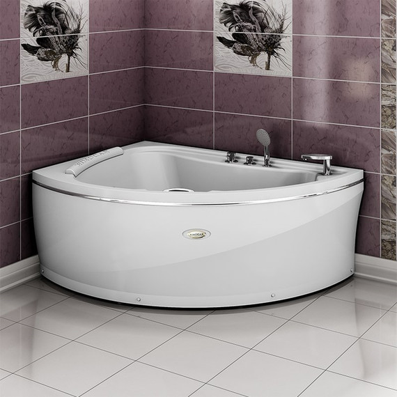 Ванна акриловая Радомир Альбена 168x120 см L (в комплекте каркас и сифон) фото 4