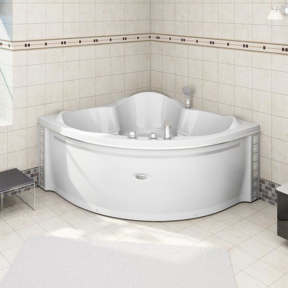 Ванна акриловая Радомир Сорренто 148x148 см (в комплекте каркас и сифон), Размер - мм: 1500х1500 фото 2