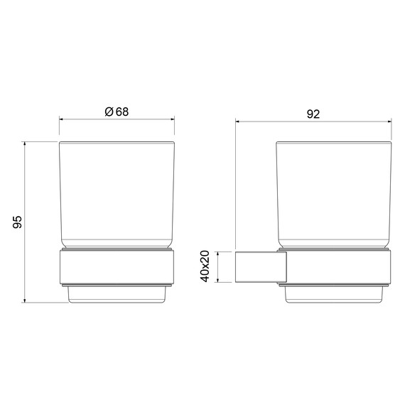Стакан для зубных щеток Timo Luiro 18531/00 фото 2