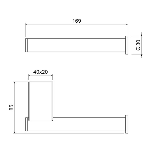 Держатель для туалетной бумаги Timo Luiro 18541/03, цвет чёрный фото 2