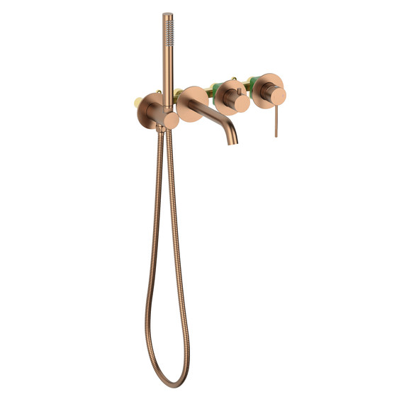 Смеситель для ванны Timo Saona 2314/19YSM (со скрытой частью) розовое золото фото 