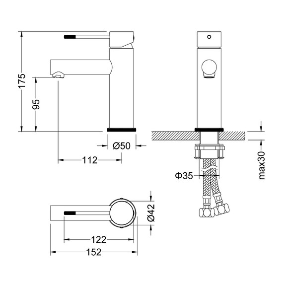 Смеситель для раковины Timo Saona 2361/19F, розовое золото фото 11