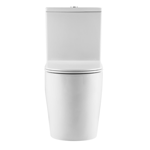 Унитаз-компакт безободковый Azario LUMA TORNADO FLUSHING AZ-1253ST с тонкой крышкой микролифт (система смыва Торнадо) фото 2