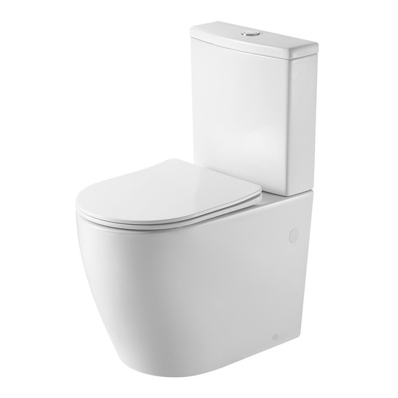 Унитаз-компакт безободковый Azario LUMA TORNADO FLUSHING AZ-1253ST с тонкой крышкой микролифт (система смыва Торнадо) фото 3