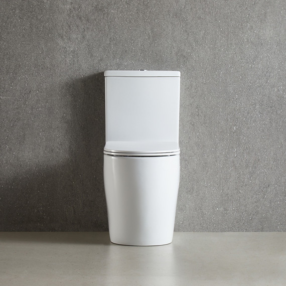 Унитаз-компакт безободковый Azario LUMA TORNADO FLUSHING AZ-1253ST с тонкой крышкой микролифт (система смыва Торнадо) фото 8