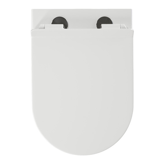 Унитаз подвесной безободковый Azario LUSTER AZ-2285 с тонкой крышкой микролифт (Система смыва торнадо) фото 6