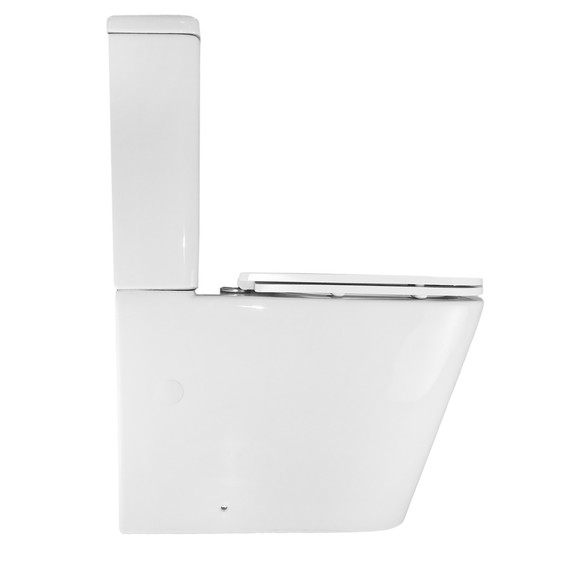 Унитаз-компакт безободковый Azario SAVIA AZ-8303D-s с с быстросъемным сиденьем микролифт фото 3