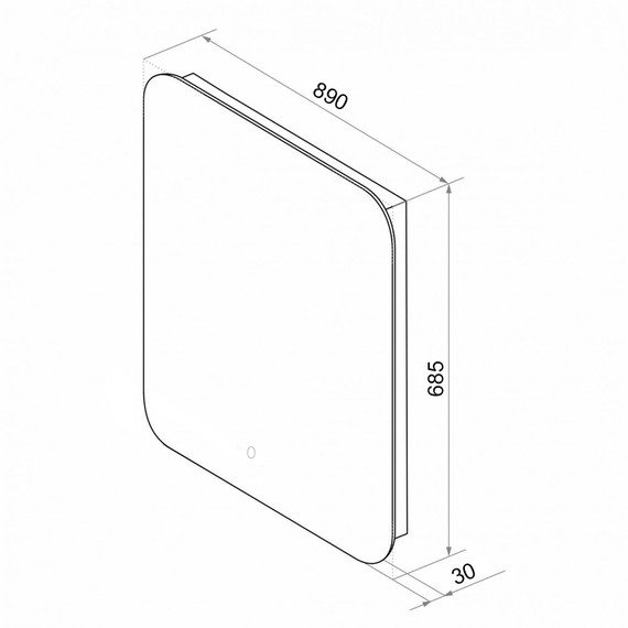 Зеркало Loranto Дина 90 см CS00098010 фото 5