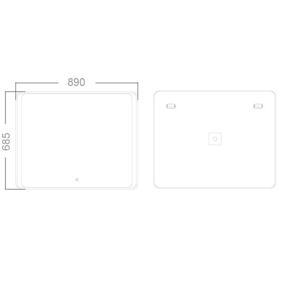 Зеркало Loranto Скай 90 см CS00098015 фото 5