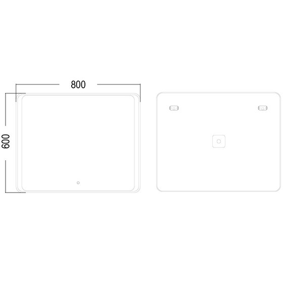 Зеркало Loranto Скай 80 см CS00098016 фото 5