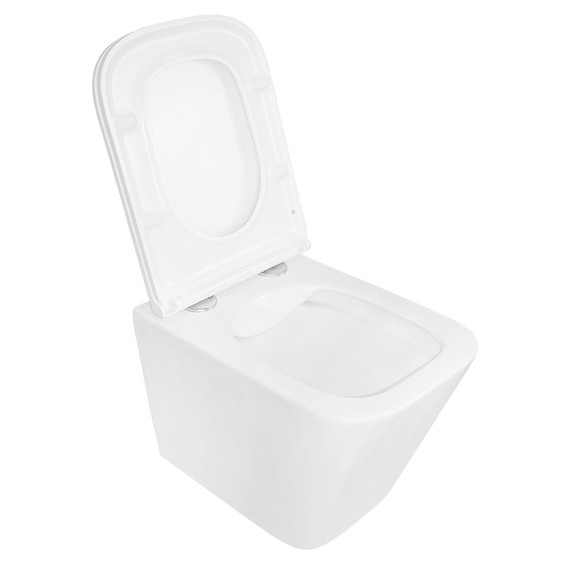 Унитаз подвесной безободковый Azario PRO PRO-0002 с тонкой крышкой микролифт фото 5