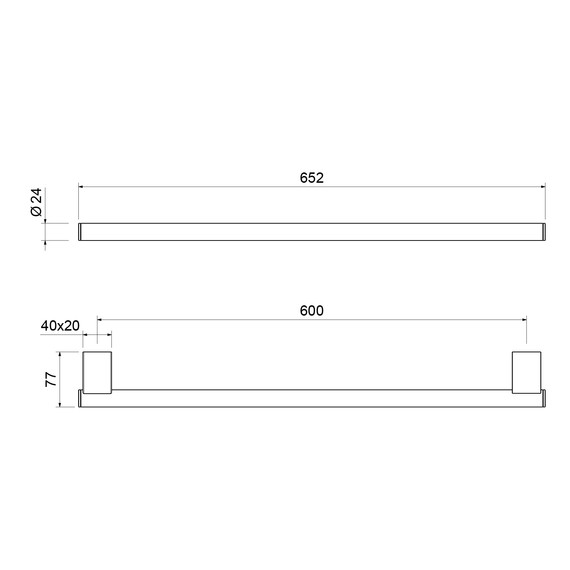 Полотенцедержатель Timo Luiro 18553/18, цвет чёрное золото фото 2