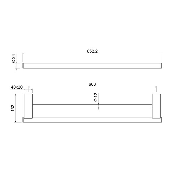 Полотенцедержатель Timo Luiro 18556/18, цвет чёрное золото фото 2