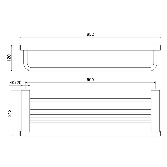 Полка для полотенец Timo Luiro 18558/18, цвет чёрное золото фото 2