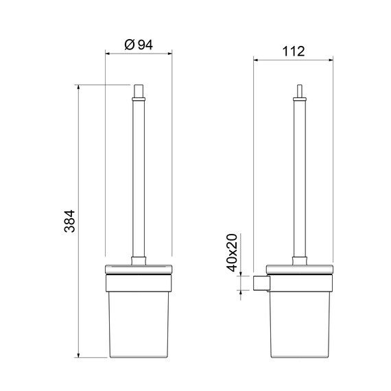 Ёршик для унитаза Timo Luiro 18561/17, цвет золото матовое фото 2