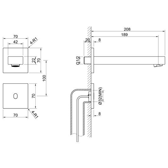 Смеситель для раковины сенсорный Timo Selene 2073/16SM, белый матовый фото 2