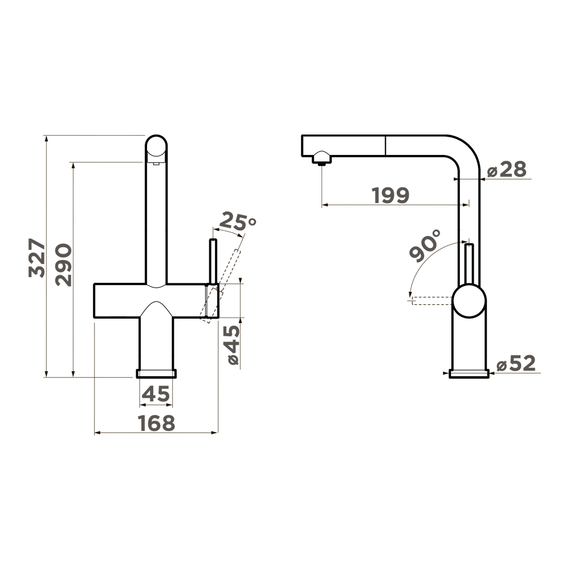 Смеситель для кухни Omoikiri Karatsu-S c 4994614, хром фото 10