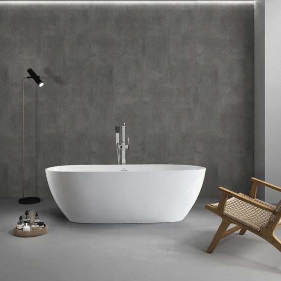 Ванна отдельностоящая Abber AB9263-1.5 150x80 см фото 2