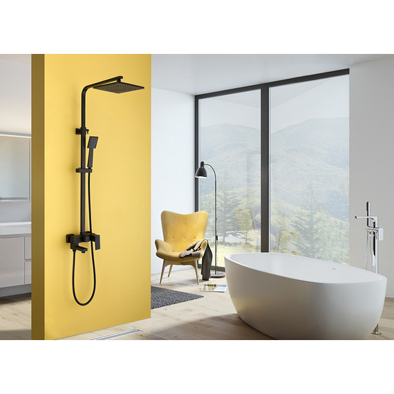 Душевая стойка Abber Daheim AF8216BL, чёрный матовый фото 2