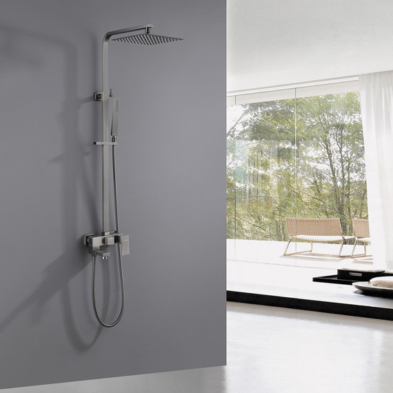 Душевая стойка Abber Daheim AF8216NGL, никель фото 2