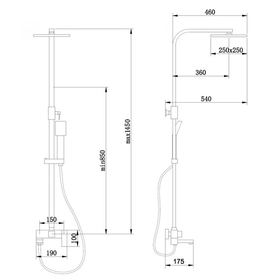 Душевая стойка Abber Daheim AF8216WL, белый матовый фото 4