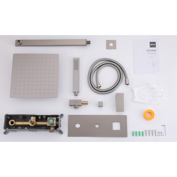 Душевая система для душа Abber Daheim AF8218SP (со скрытой частью) сатин фото 3
