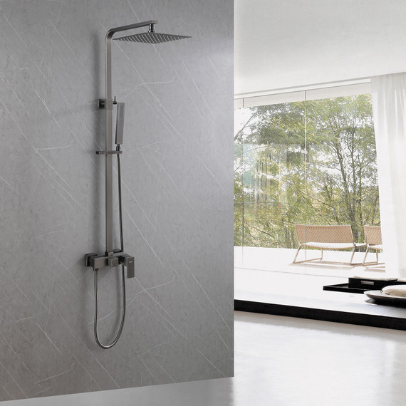 Душевая стойка Abber Daheim AF8220NGL, никель фото 2