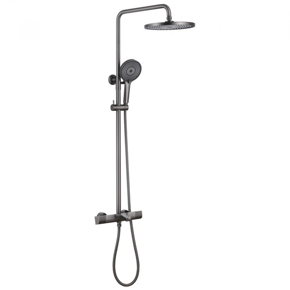 Душевая стойка с термостатом Abber Thermostat AF8516NGL, никель фото 