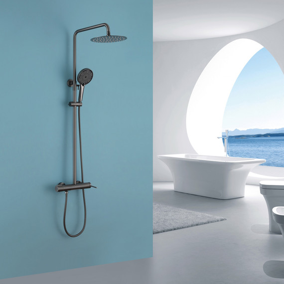 Душевая стойка Abber Emotion AF8816NGL, никель фото 2