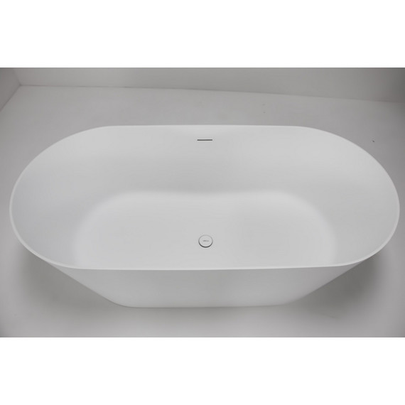 Ванна отдельностоящая Abber Stein 170x80 см AS9605, белый матовый фото 7