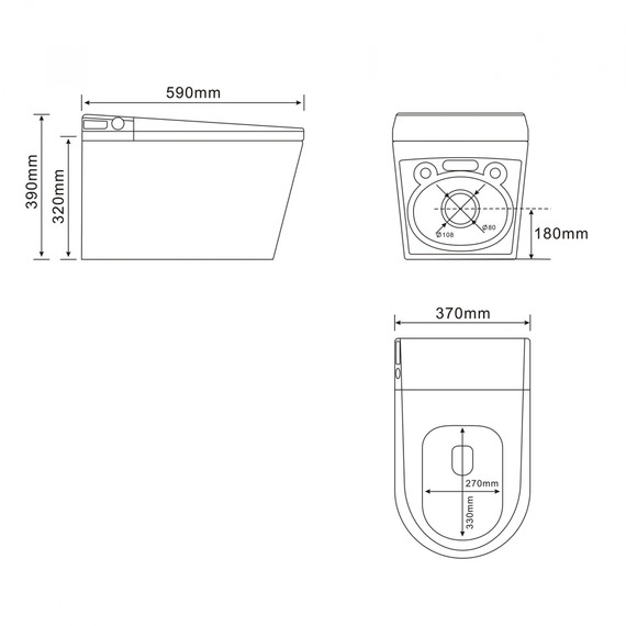 Инсталляция с подвесным унитазом комплект: Abber AC0101P2 с подвесным импульсным унитазом-биде Bequem AC1119S с крышкой микролифт фото 28