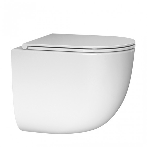 Инсталляция с подвесным унитазом комплект: Abber AC0105 с подвесным унитазом Bequem AC1132TC с крышкой микролифт, кнопка смыва AC0121NG никель (система смыва Торнадо) фото 2