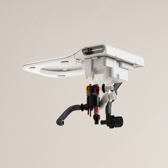 Инсталляция с подвесным унитазом комплект: Abber AC0101P2 с подвесным импульсным унитазом-биде Rechteck AC1215S с крышкой микролифт фото 26