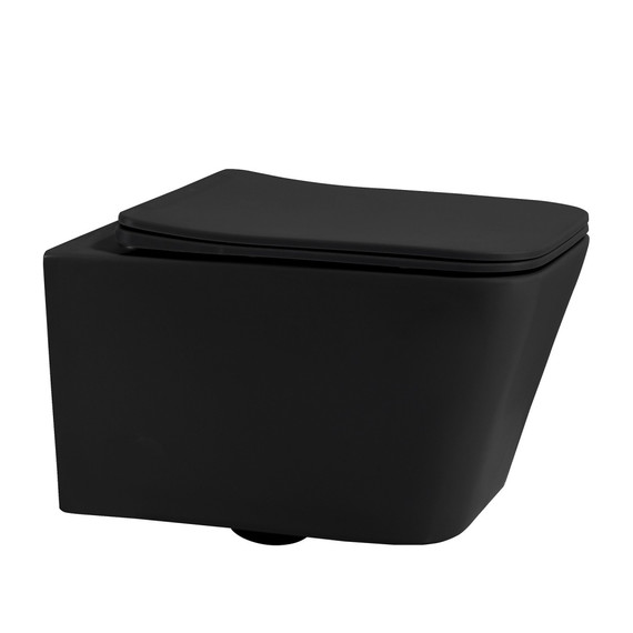 Инсталляция с подвесным унитазом комплект: Abber AC0105 с подвесным унитазом Rechteck AC1201MB с крышкой микролифт, кнопка смыва AC0121MCH матовый хром фото 2