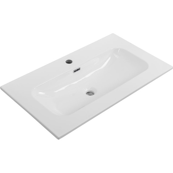 Тумба подвесная с раковиной Cezares DUET-N-800-2C-SO-APR-P 80 см (раковина CZR-8073-80) голубой жемчужный фото 2