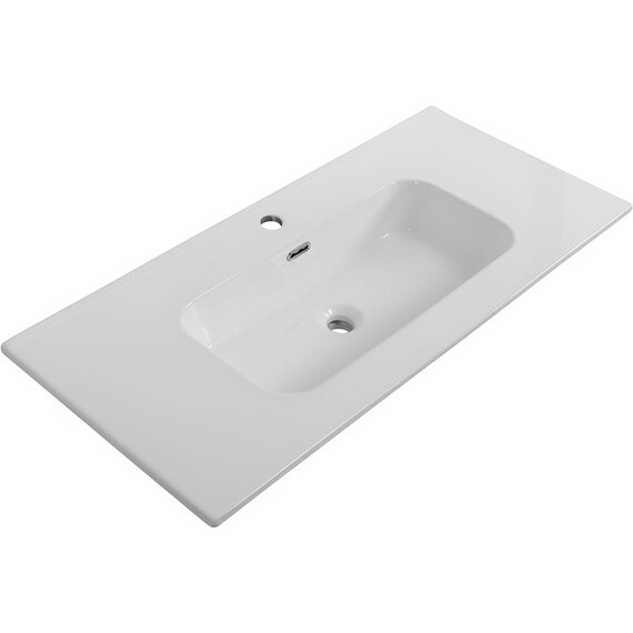 Тумба подвесная с раковиной-столешницей Cezares DUET-N-1000-2C-SO-VPR-P 100 см (раковина CZR-8095-100) зелёный жемчужный фото 2