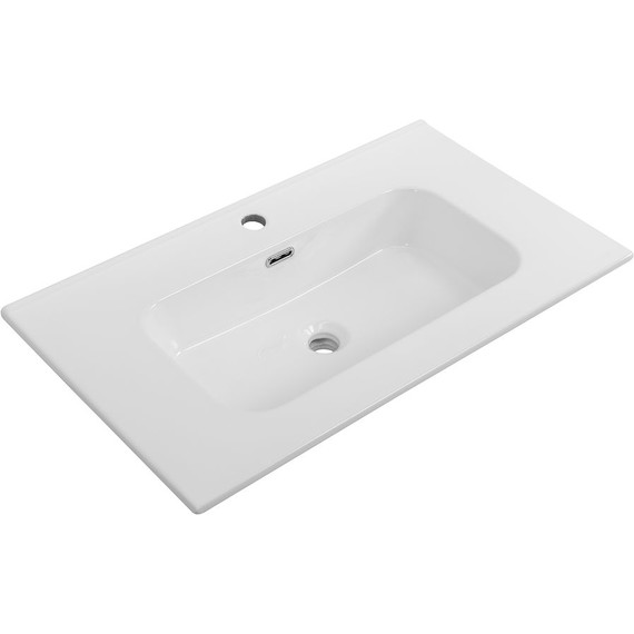 Тумба подвесная с раковиной Cezares DUET-N-800-2C-SO-APR-P 80 см (раковина CZR-8095-80) голубой жемчужный фото 2